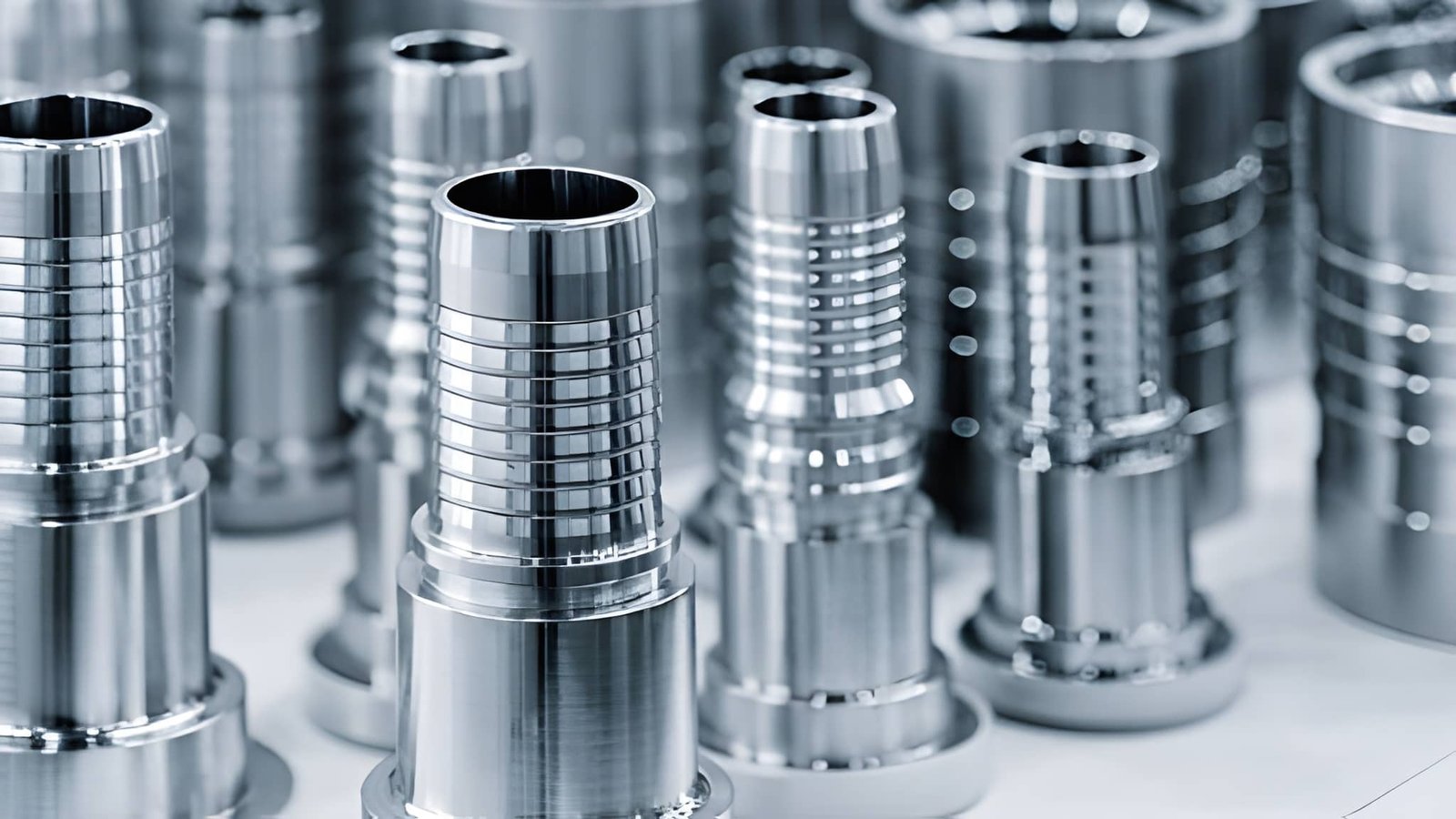 Precision CNC turned steel pipe fittings